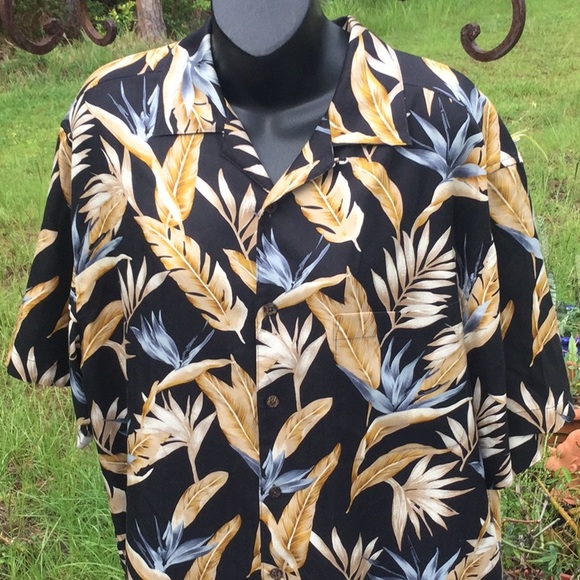 🌴NWOT Jos.A.Bank Mens Unisex Hawaiian Style Sz Med 100% Silk Shirt Must Have🌴 - Picture 8 of 10